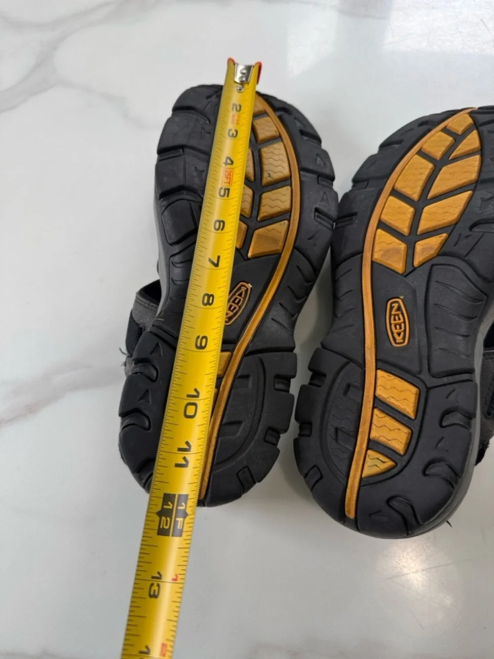 Keen Black with Orange Tread Outdoor Sandals